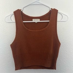 Pacsun knit brown tank top